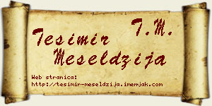 Tešimir Meseldžija vizit kartica
